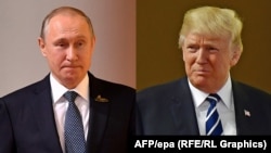 Владимир Путин (л) и Дональд Трамп